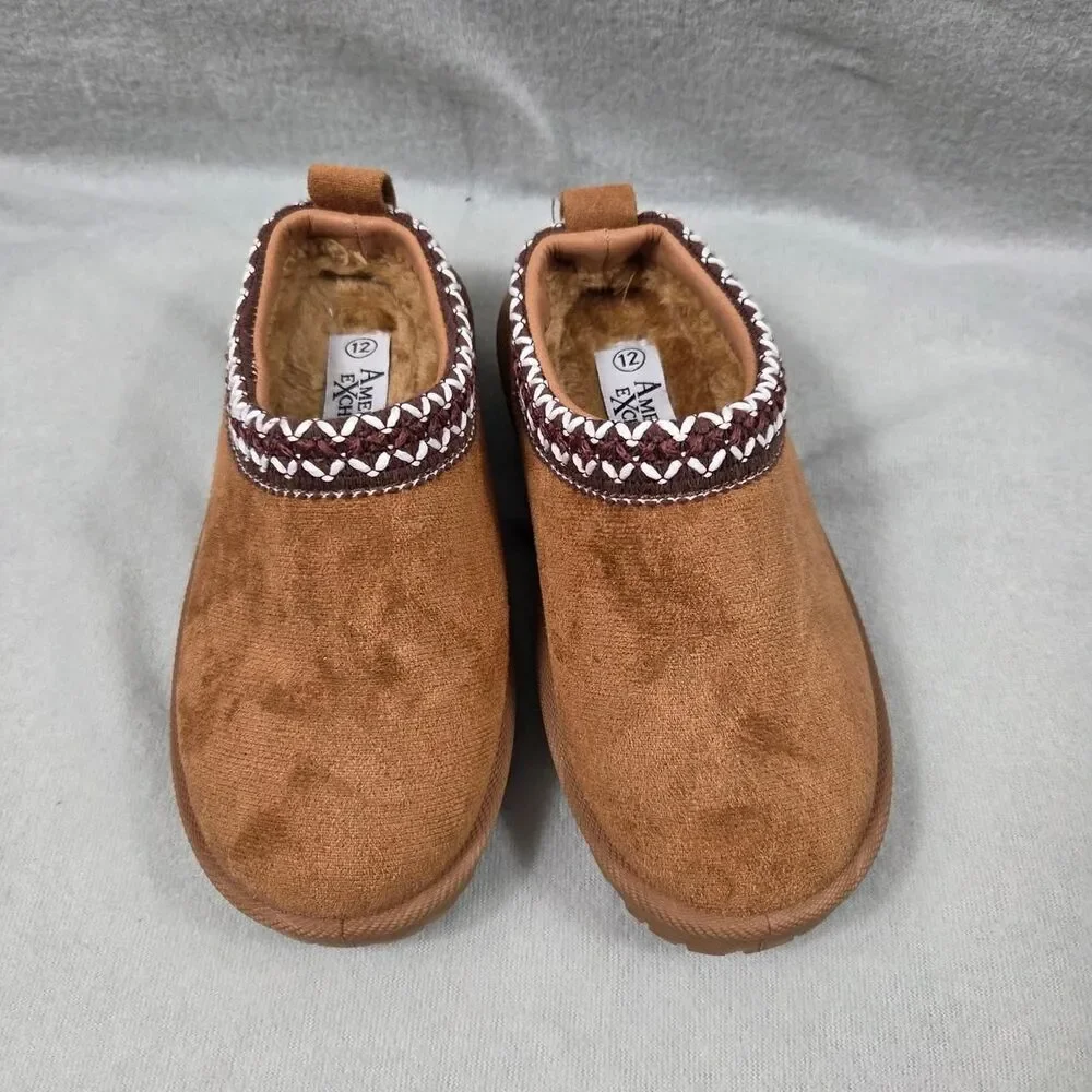 Unbranded Brown and Tan Slippers